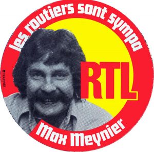 Autocollant Camion Sympa – Sticker Routier Max Meynier 'Les Routiers Sont Sympas' – 12cm Plastique Fabriqué En France